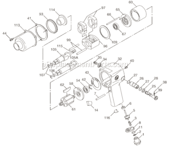 Part Location Diagram of 8940158693 Chicago Pneumatic Plate-Front End
